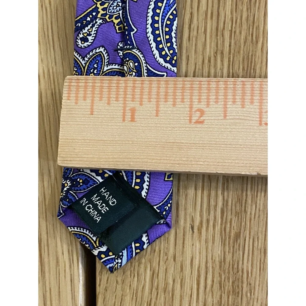 Lauren Ralph Lauren Paisley Purple Tie 3.5